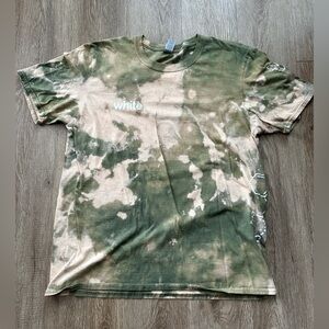 “white” Custom Bleach Treated T-Shirt
